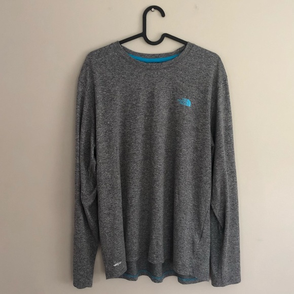 Grey North Face Long Sleeve - Picture 1 of 3
